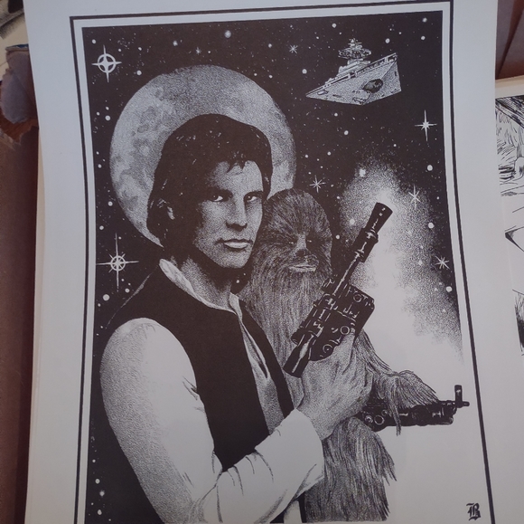 Vintage comic artwork Star wars Clifford Wm Bird Fantasy artwork signed # - Picture 4 of 8